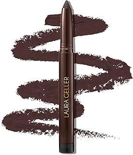 LAURA GELLER NEW YORK Kajal Longwear Kohl Eyeliner Pencil - Smoky Taupe Kohl - Caffeine and Vitamin E - Smooth & Blendable Liner - Built-In Sharpener