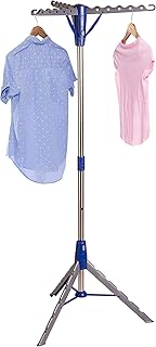 Honey-Can-Do Tripod Clothes Drying Rack, Blue for storage