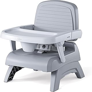 Chicco Bento™ 3-in-1 Portable Booster Seat for Table, Feeding Seat and Toddler Chair for Babies and Toddlers, for Children up to 50 lbs., Lightweight, Compact Fold | Oyster/Grey
