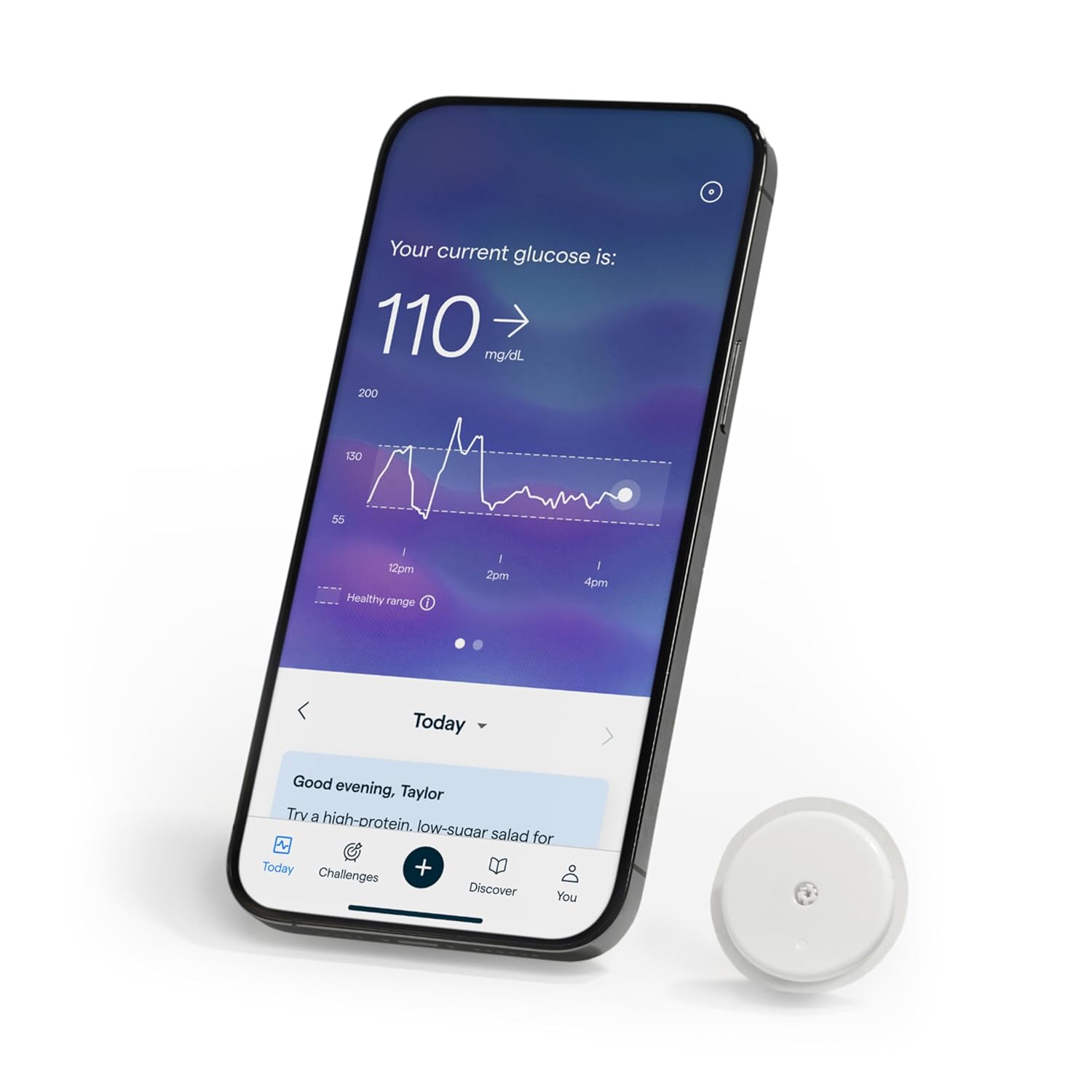 Lingo Continuous Glucose Monitor (CGM) & App. Made by Abbott. Know The Impact of What You eat. 1 Lingo biosensor Lasts up to 14 Days*. Designed for iPhone 11 Device or Later. US Only.