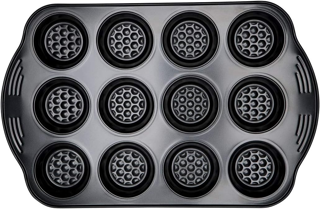 Prestige - Aerolift - Muffin Tins Non Stick 12 Cup - Non stick Bakeware - Cushion Base - Fridge Freezer and Dishwasher Safe - Carbon Steel - 41 x 27 x 4 cm