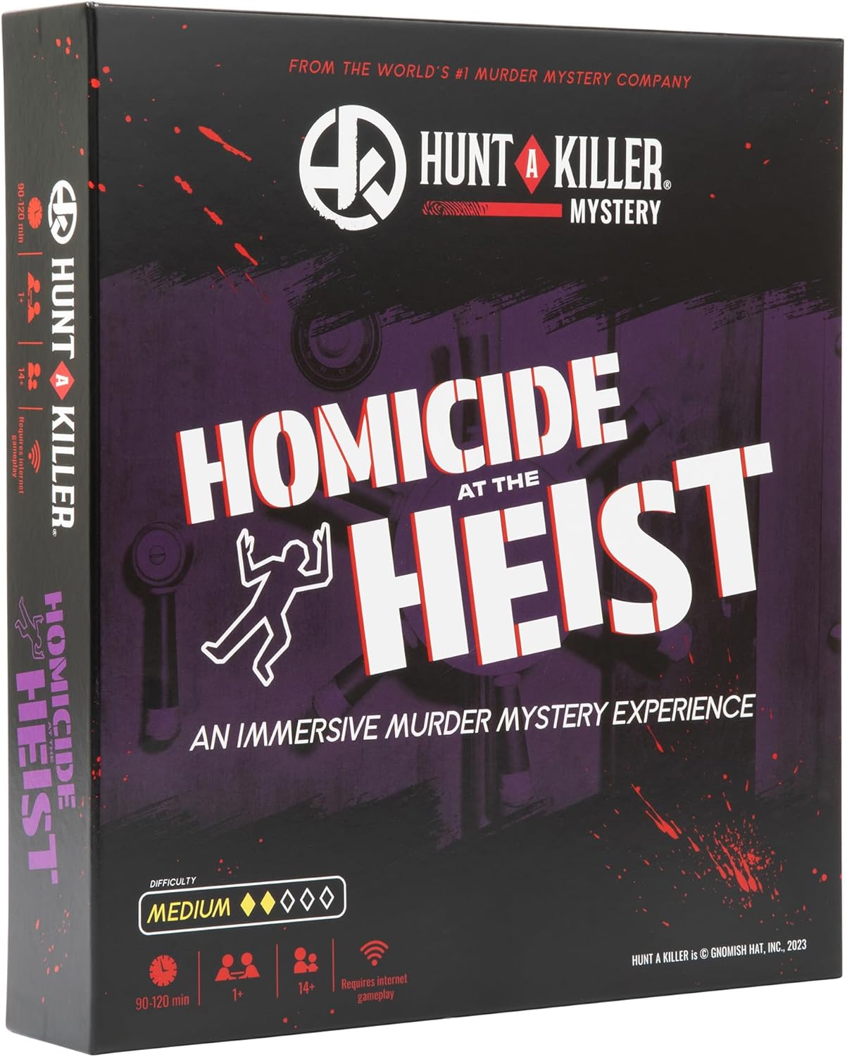 Hunt a Killer: Homicide at The Heist, Solve the Murder of a Brilliant Jewel Thief, Murder Mystery Game for Adults, Perfect for True Crime Fans, Mystery Box for Game Night, Designed 1+ Players Ages 14+