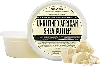 Raw Unrefined African Shea Butter, Natural Body Butter, Soft & Smooth Daily Moisturizer For Face & Body Ivory 8oz (Pack of 1)