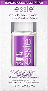 essie Nail Care, 8-Free Vegan, No Chips Ahead Top Coat, chip-resistant nail polish, 0.46 fl oz