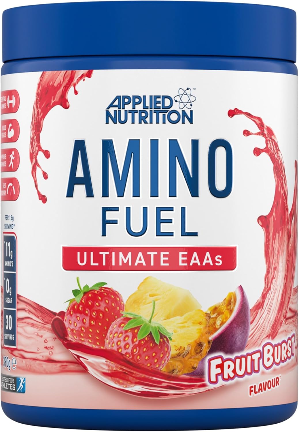 Applied Nutrition Amino Fuel - Amino Acids Supplement, EAA Essential Amino Acids Powder, Muscle Fuel & Recovery (390g - 30 Servings) (Fruit Burst) (New)