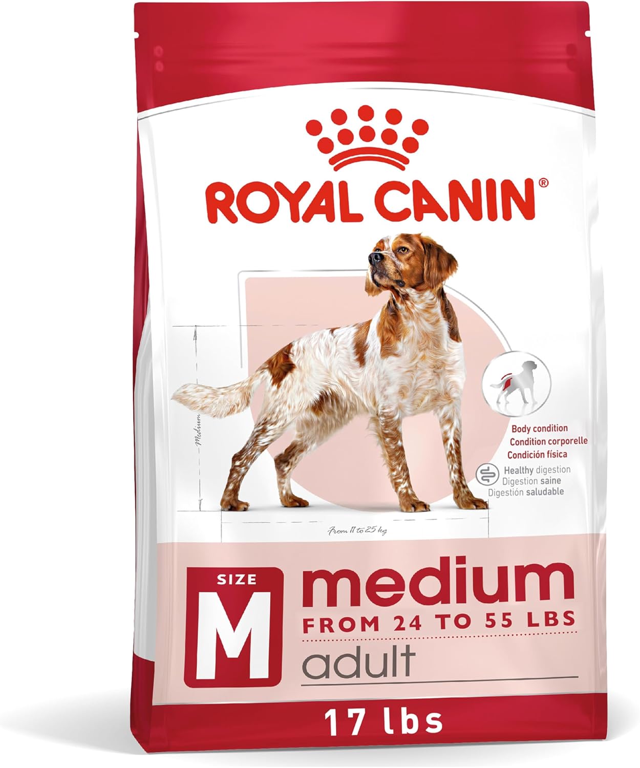Royal Canin Size Health Nutrition Medium Adult Dry Dog Food, 17 lb bag