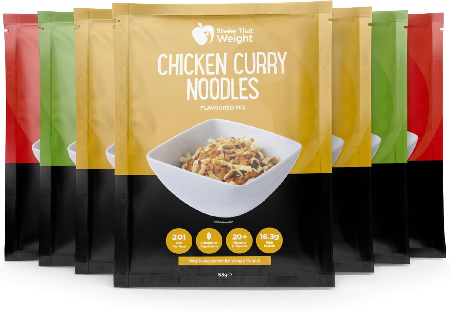 Shake That Weight - Variety Noodles x7 - Healthy Meal Replacement Diet Plan for Weight Loss - Very Low Calorie Diet - VLCD - High Protein, Low Carbs