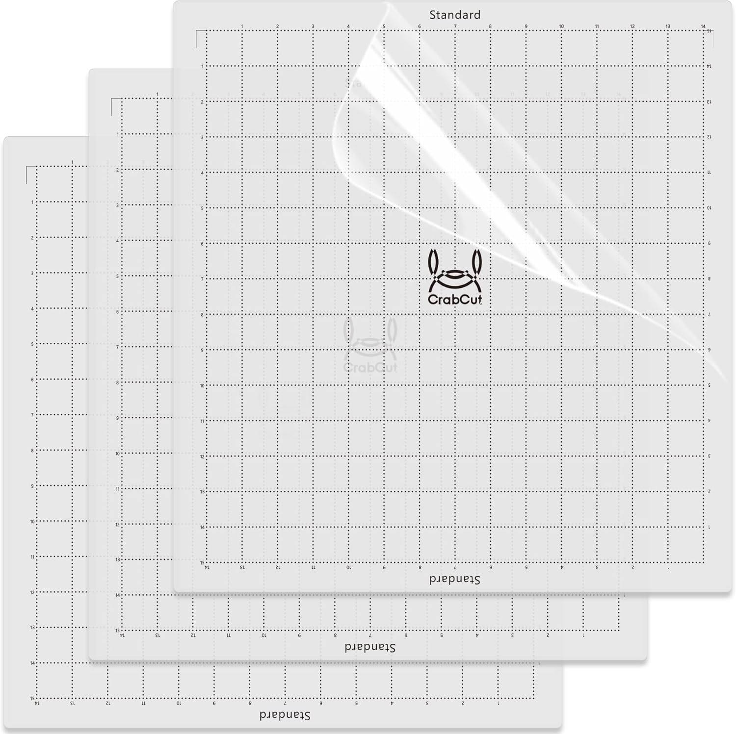 14x15 Inch Cutting Mats for Silhouette Cameo 4 Plus and Cameo 5 Plus 3 Pack Durable Long Lasting Replacement Cut Mat for Silhouette Cameo 4 Plus Cutting Machine (Standard Stickiness)