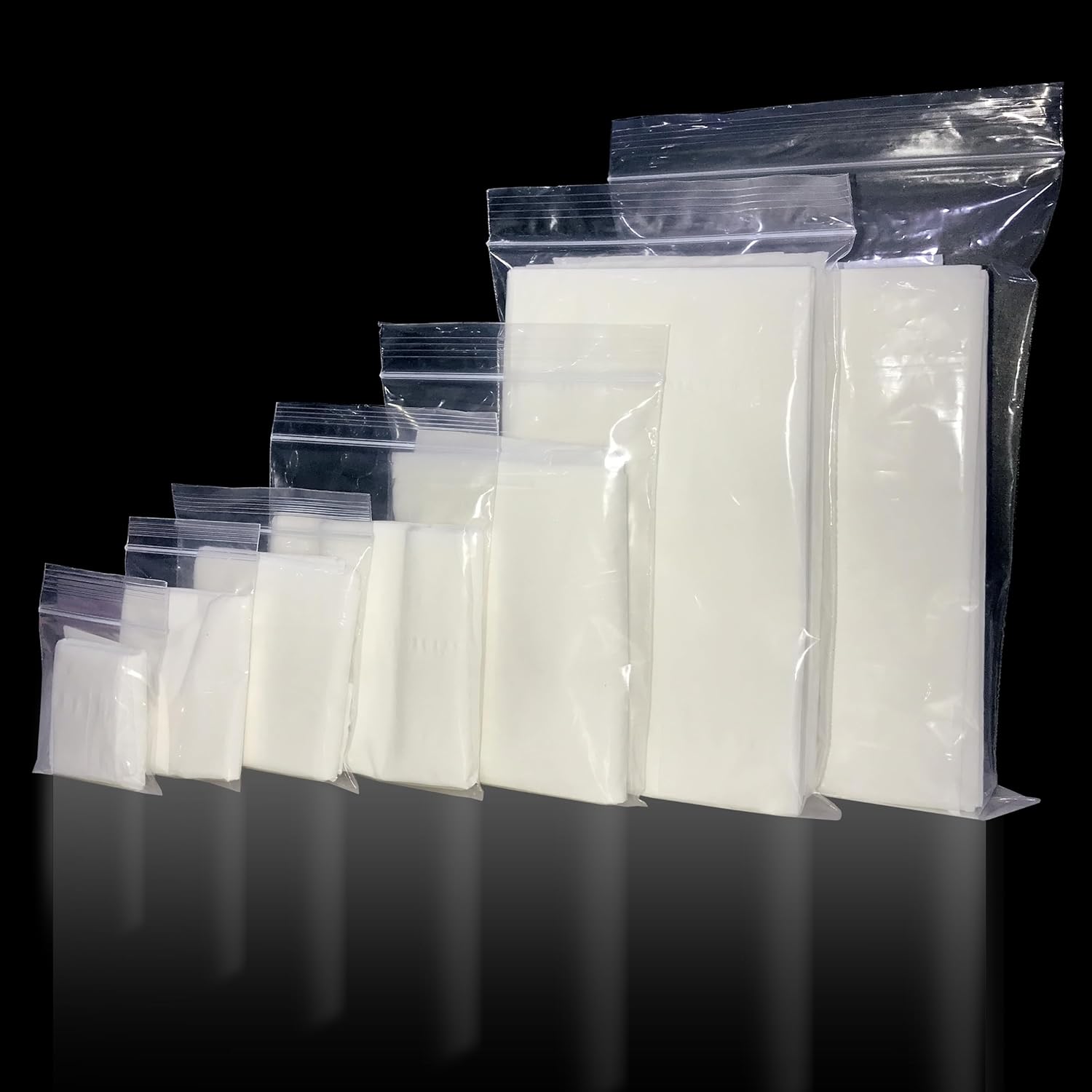 JeeJaan® 100 Pcs of Grip Seal Bags GL-11 6" x 9" | Heavy Duty Cellophane Bags | Resealable Clear Plastic Food Storage Bag & Freezer Bag for Kitchen, Jewelry, DIY, Office Stationery Storage