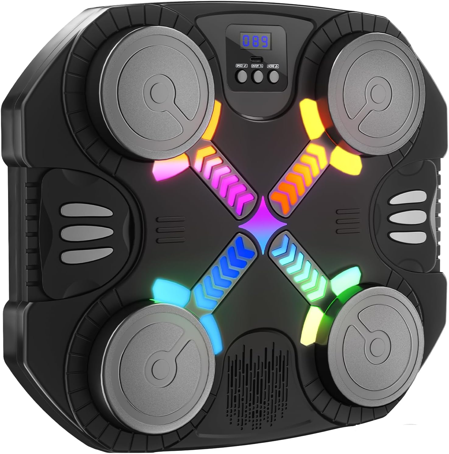 Esnowlee Music Boxing Machine for Kids, Wall-Mounted Bluetooth Boxing Machine with Gloves,Sport Toy Gifts for 3 4 5 6 7 8 9 10 11 12 Year Old