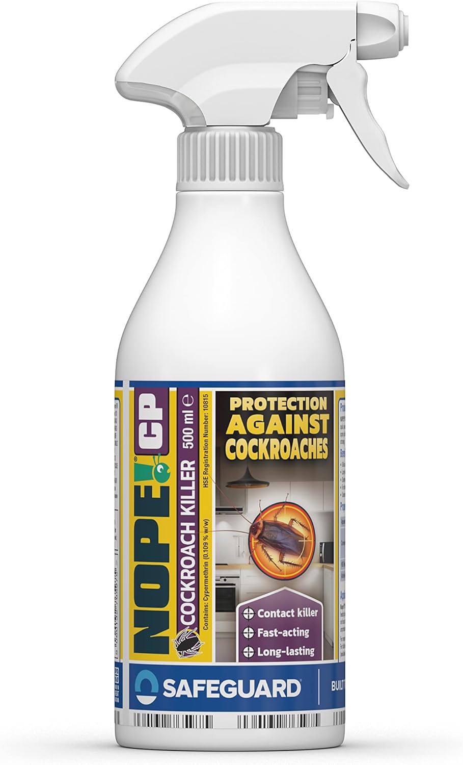 NOPE! CP Cockroach Killer Spray (500ml) Odourless, Strong, Contact Killer for home use.