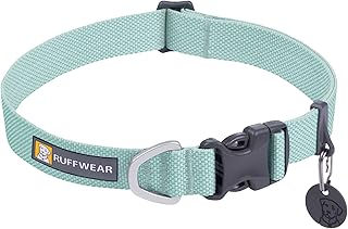 Ruffwear, Hi & Light Dog Collar, Minimal and Ultralight Collar for Everyday Walks and Runs, Sage Green, 11"-14"