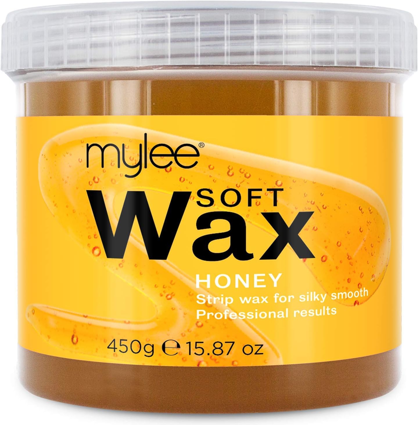 Mylee Honey Soft Creme Wax for Sensitive Skin 450g, Wax Heater Friendly, Ideal for All Body Area Stubborn Coarse Hair Removal