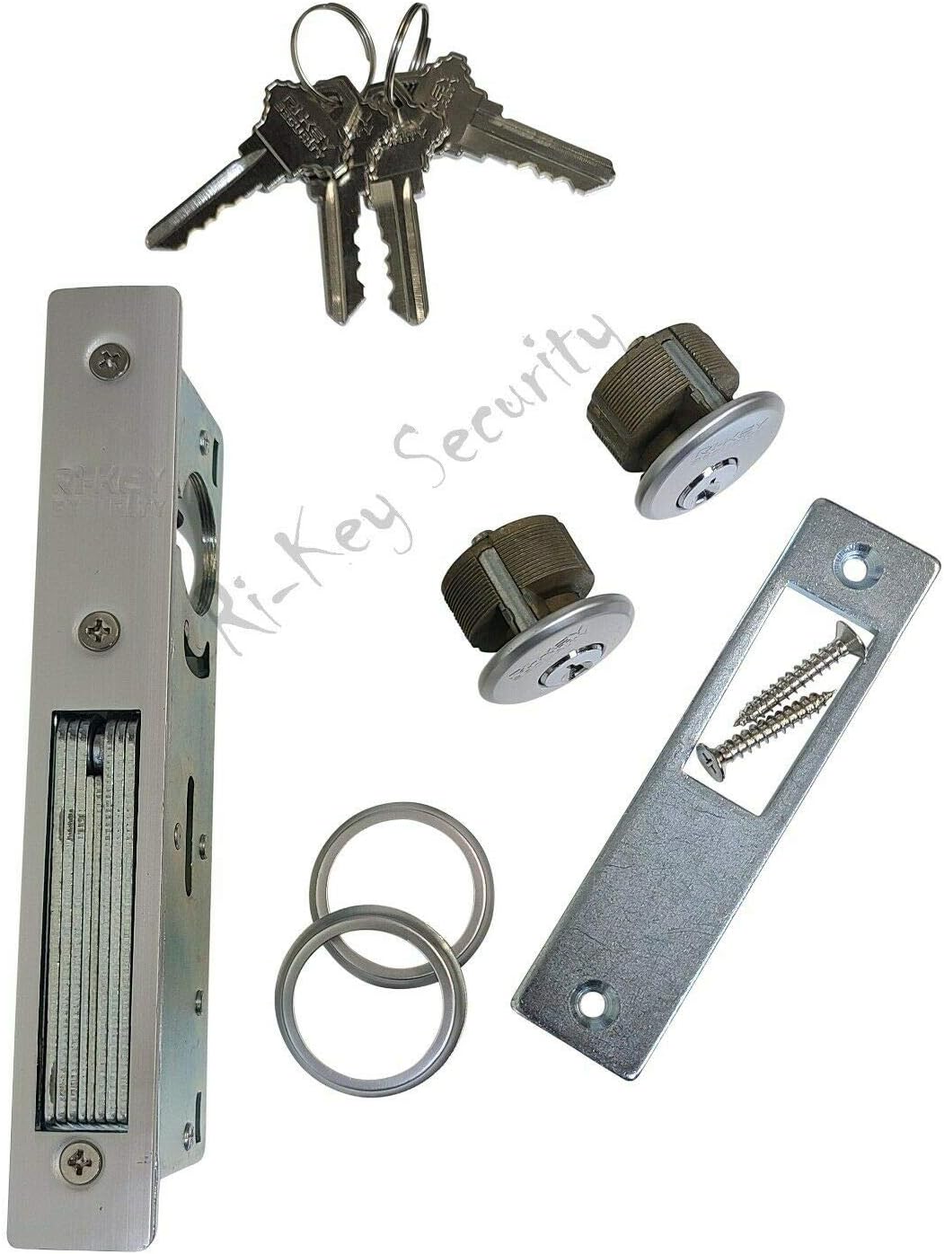 Storefront Door Mortise Lock Bolt Deadbolt with 2 Cylinders Adams Rite Cam 4 Key