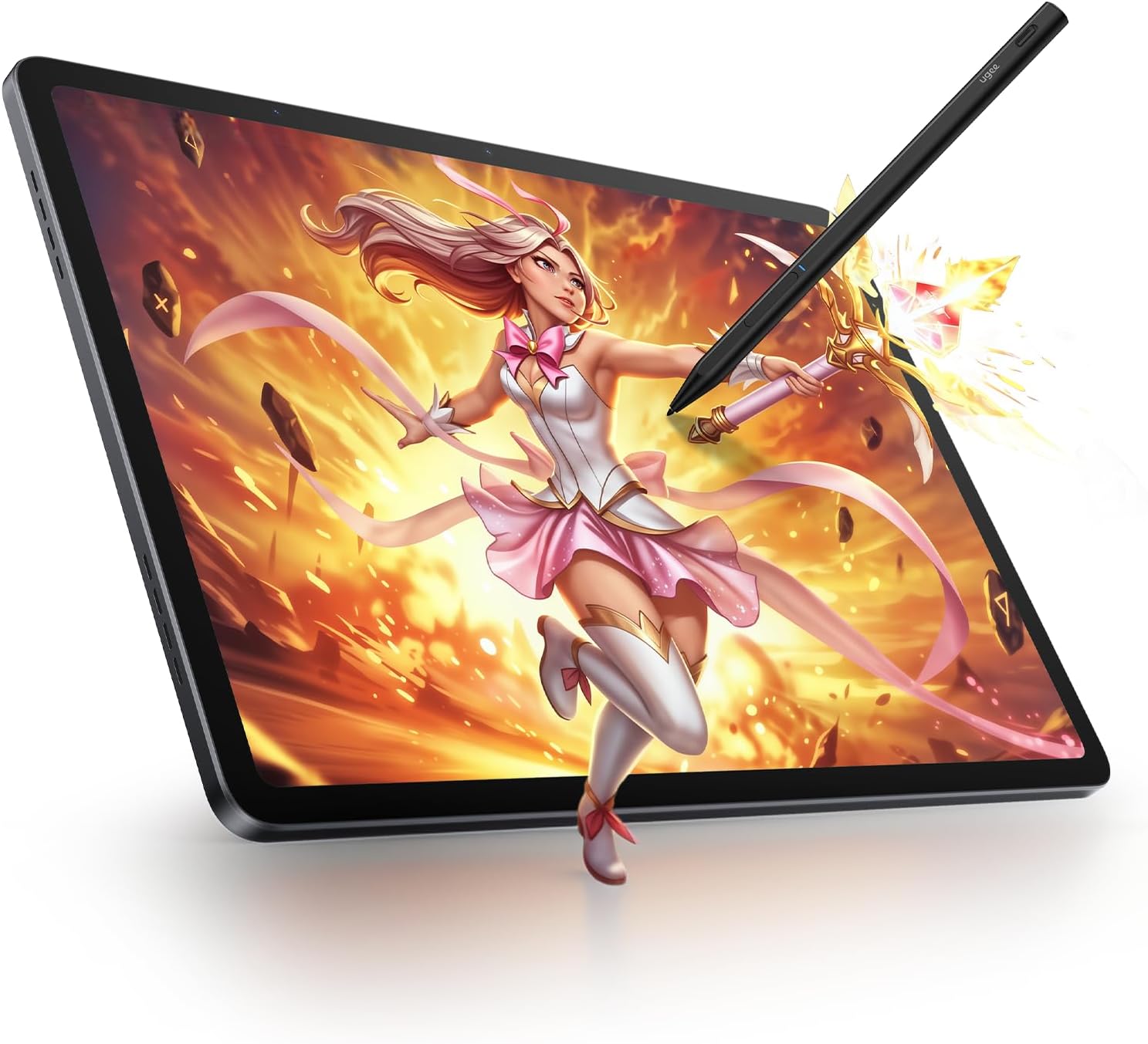 UGEE UT3 Fun Drawing Pad with Screen, 14.25inch 2.4K Drawing Display, 4096 Lever Pen Sensitivity, Ergonomic Pen Stylus, Outdoor Drawing Pad Screen No PC Needed,Perfect for Student,Artist,Designer
