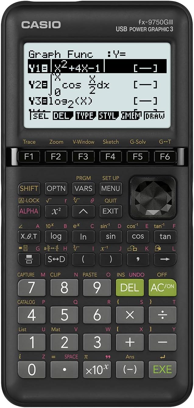 Casio fx-9750GIII Graphing Calculator | Natural Textbook Display | Python Programming | Ideal for Exams, STEM & Advanced Math | Black