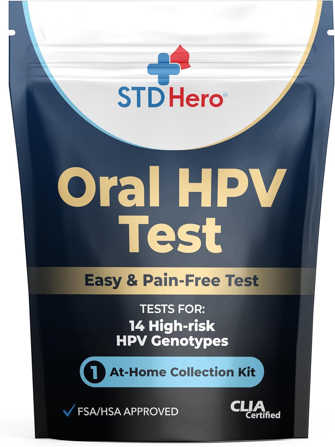 STD Hero at-Home Oral HPV Test - Easy & Convenient Oral Human Papillomavirus Test…