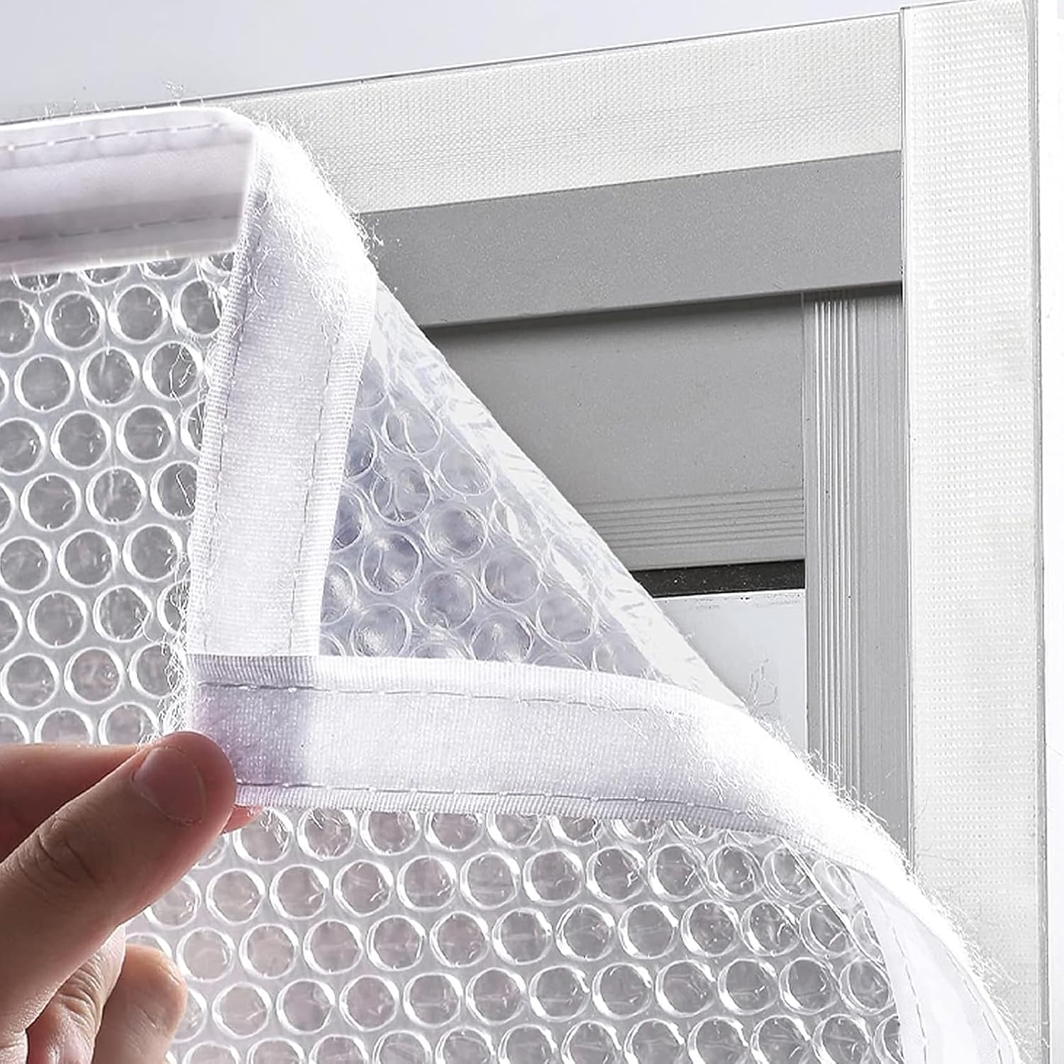 Thermal Insulated Window Cover Curtain,Bubble Winter Keep Warm Draperies Cold Protection Windproof Blackout Curtains,Window Insulation Kit,Translucent Window Film,Custom (36 x 63in)