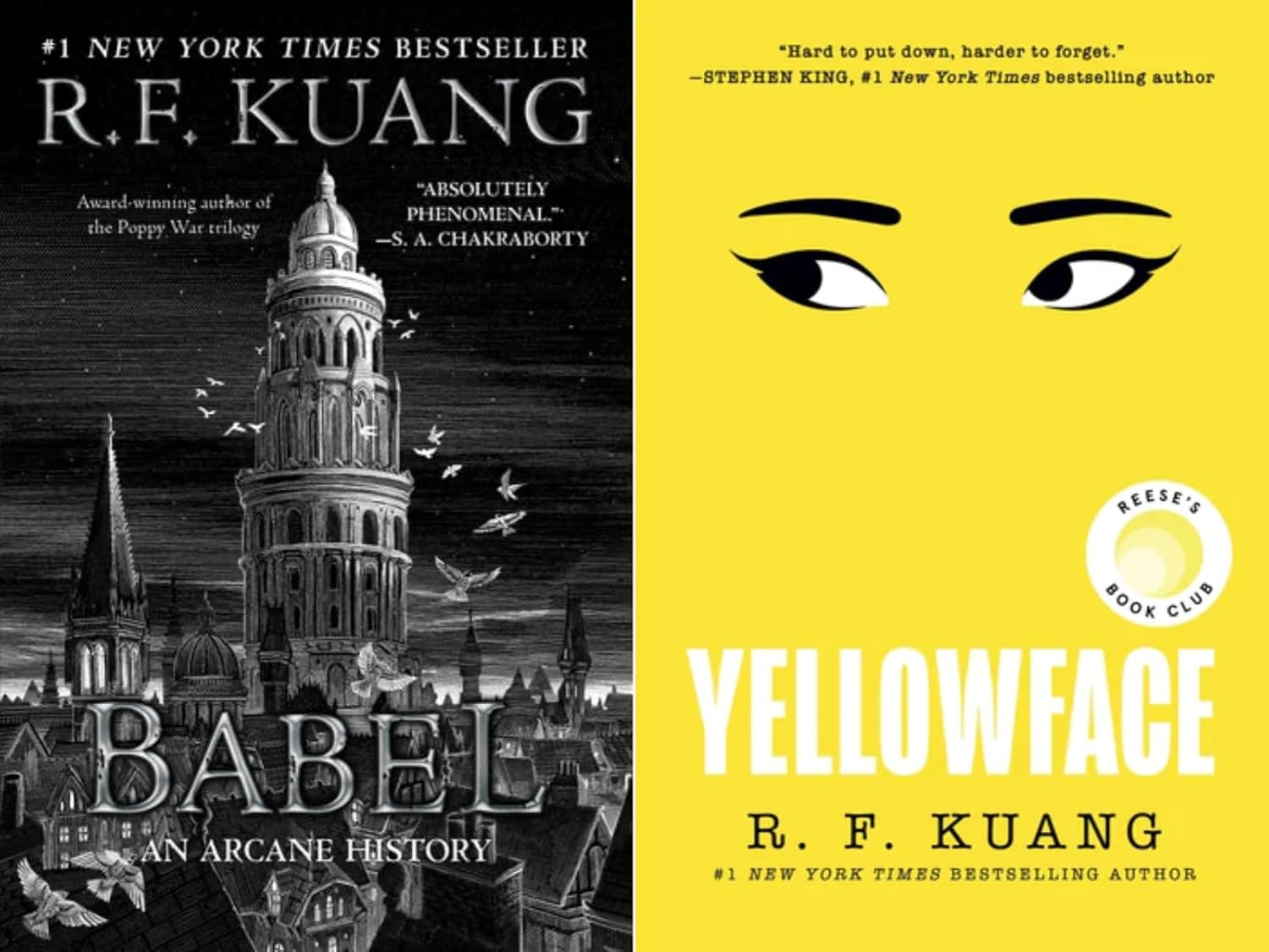 R. F. Kuang Bestselling 2 Books Set - Yellowface, Babel