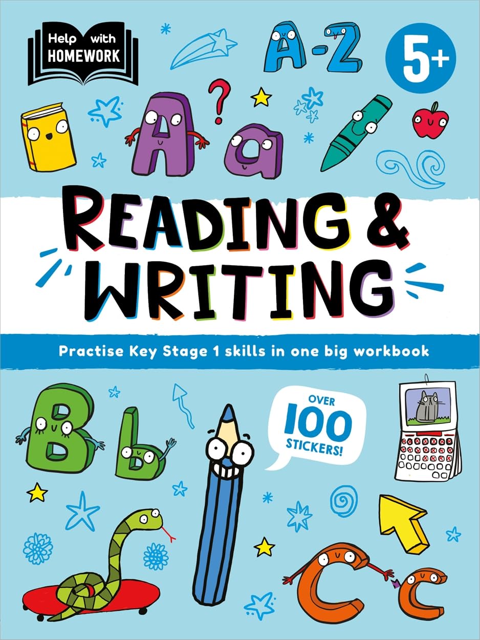 Help With Homework: Age 5+ Reading & Writing (Practise Key Stage 1 skills in one big workbook)
