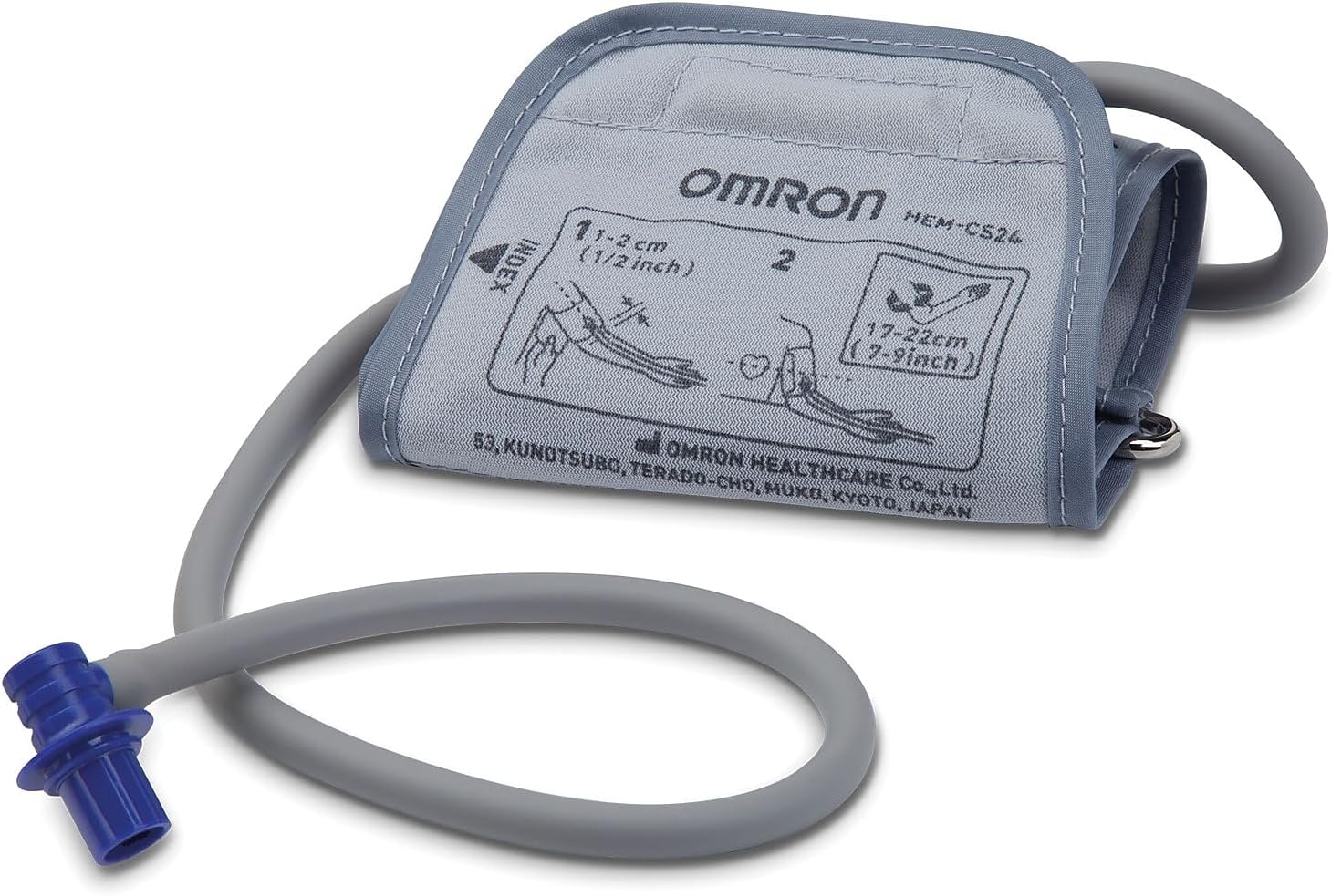 Omron Small D-Ring Blood Pressure Monitor Cuff, 7" to 9" (HEM-CS24-B)