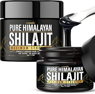 (2 Pack) Shilajit Pure Himalayan Organic Resin - Natural Authentic Lab Tested Formula for Men, Women - No Heavy Metals - 600mg Max Strength with 85+ Trace Minerals Golden Grade Shilajit Supplement