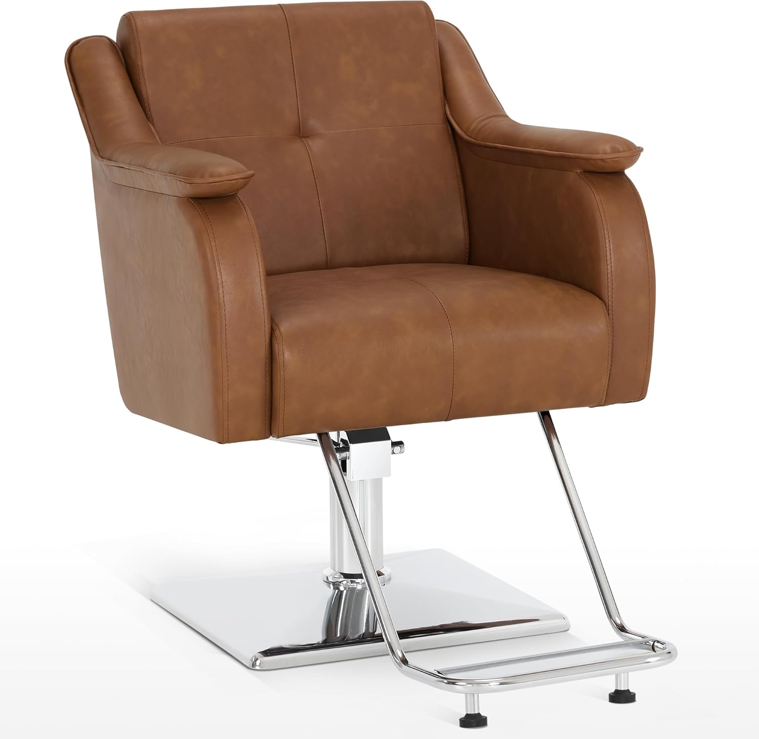 BarberPub Salon Styling Chair for Hair Stylist, Hair Salon Chair for Barbershop Home SPA 9471 (Brown)