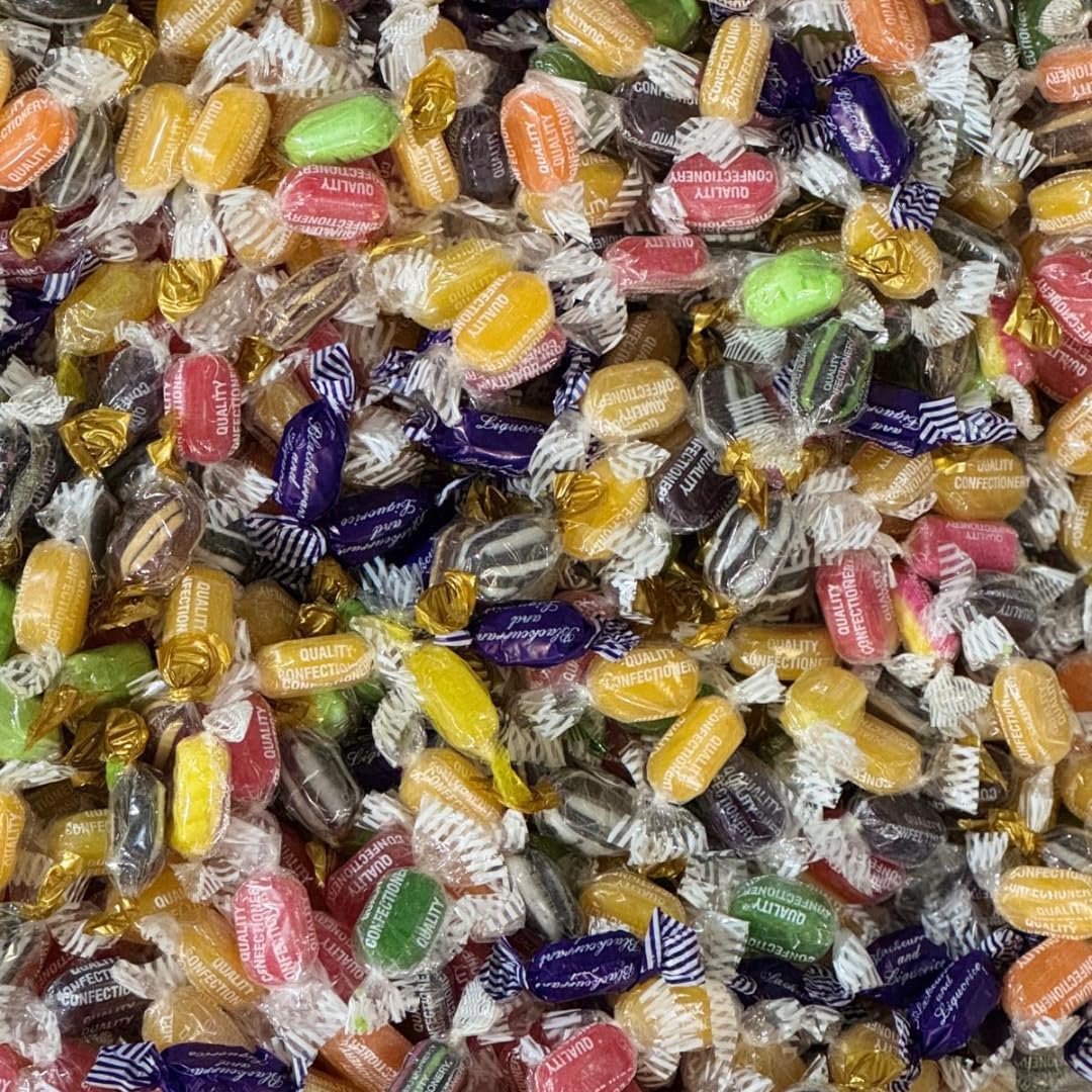 1kg Old School Hard Boiled Sweets Mix – Wrapped Retro Favourites – Sherbet Fruits, Chocolate Limes, Aniseed Drops, Humbugs & More – Bulk Candy for Gifts, Parties & Sweet Jars