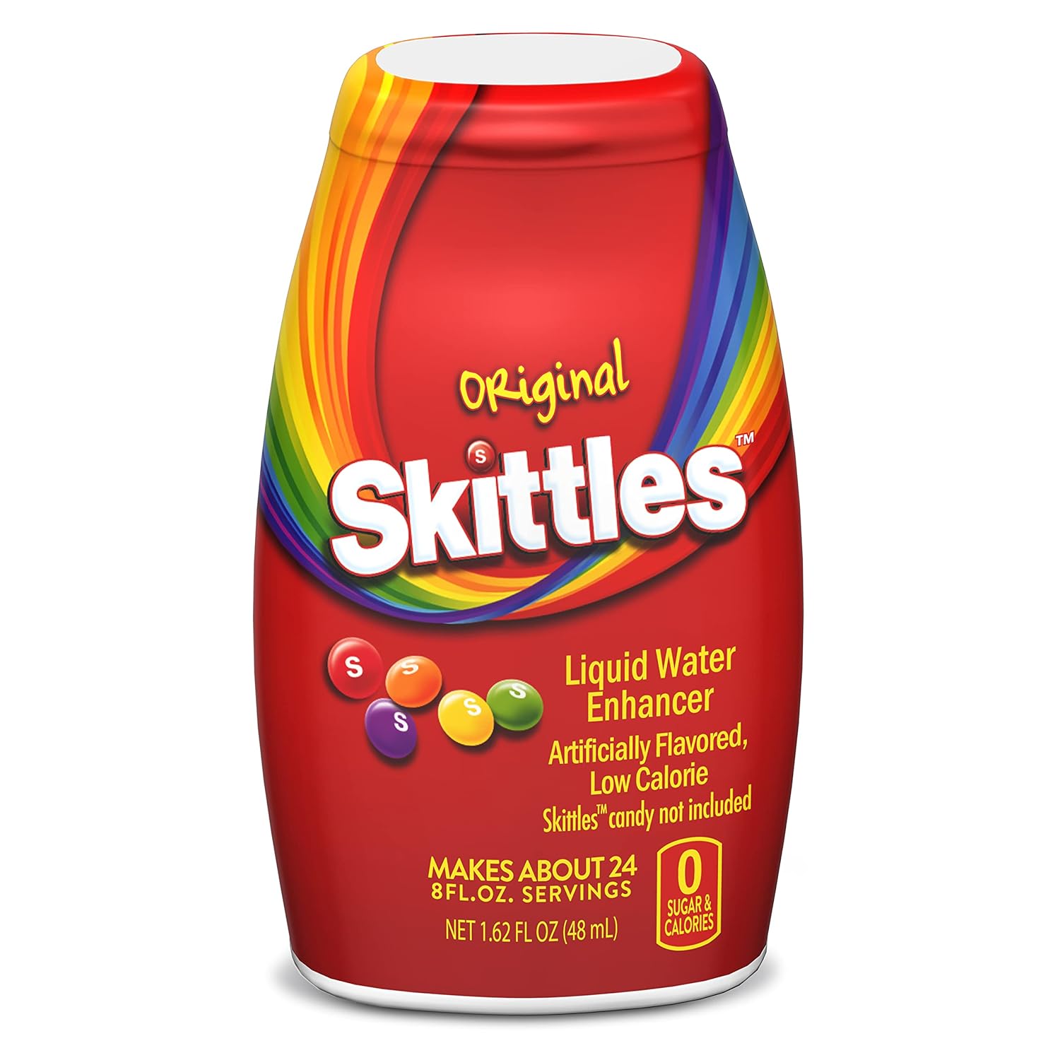Skittles Singles To Go Liquid Water Enhancer, 1.62 Fl. Oz (1-Pack), Original, Low Calorie, Zero Sugar Drink Enhancer