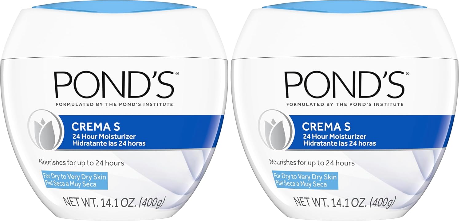 POND'S Face Moisturizer, 14.1 oz, Pack of 2 | For Dry Skin | 24-Hour Nourishment | For Women