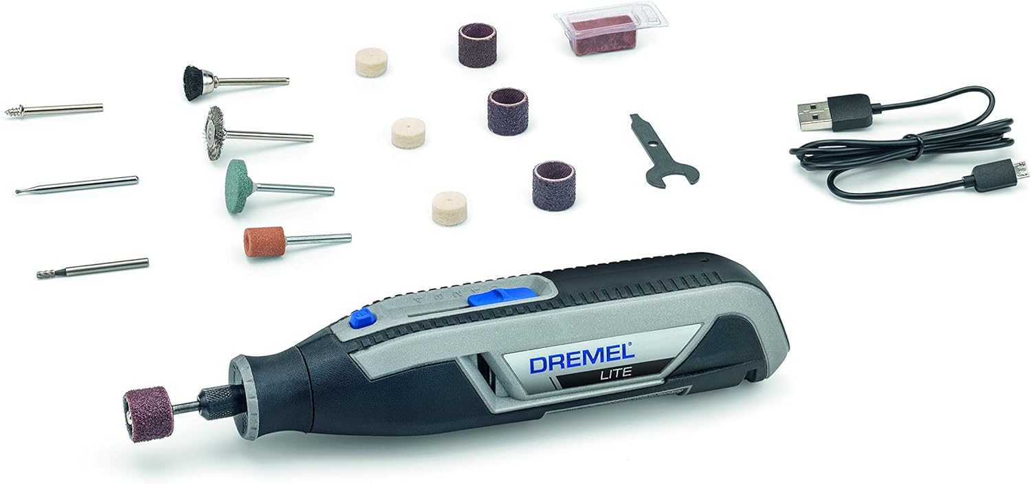 Dremel 2050 Stylo+ Electric Engraver, Versatile Craft Engraving Tool Kit with 15 Accessories and Multi Chuck with Carton Packaging for Engraving Glass, Jewellery Making, Handmade Gifts
