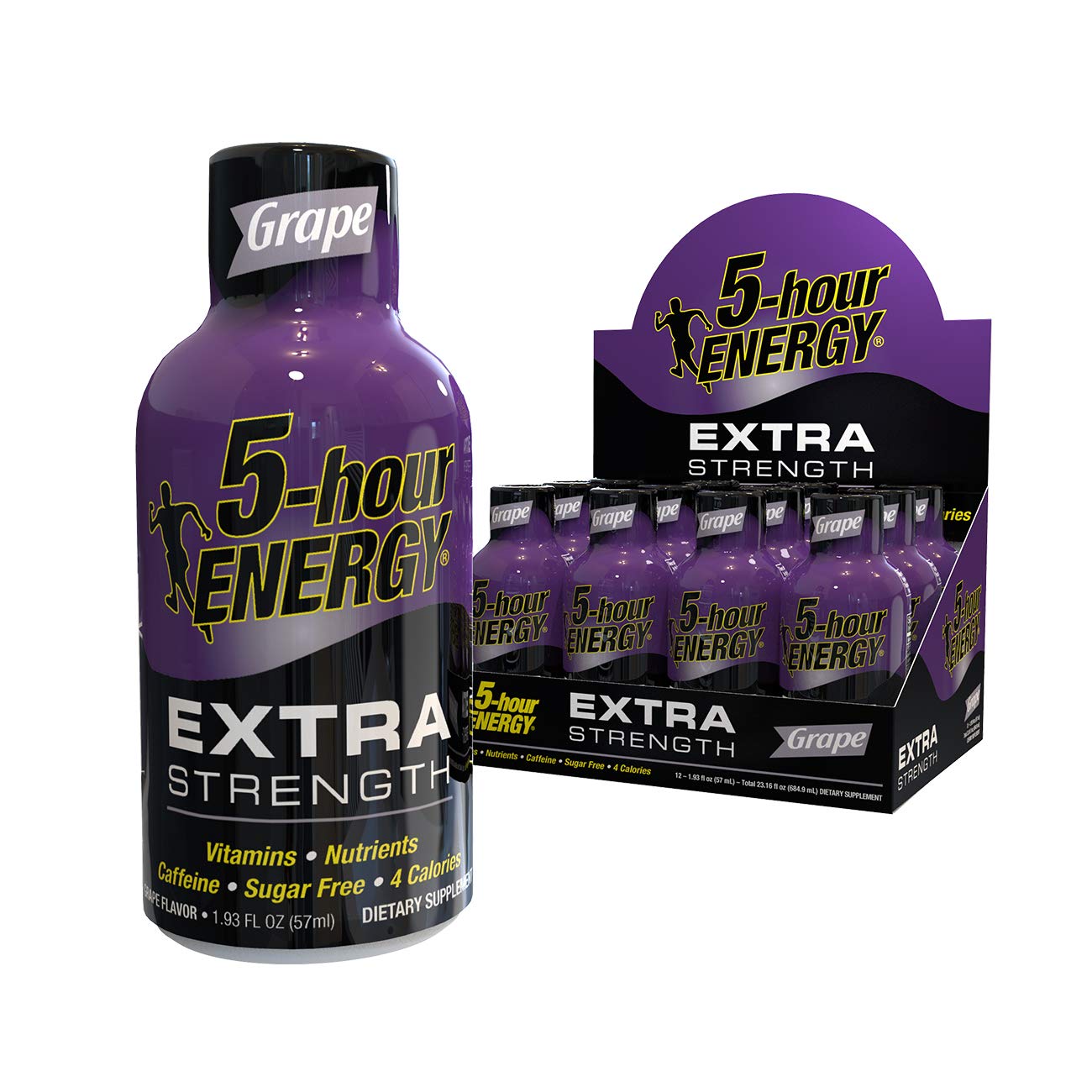 5 Hour Energy Extra Grape Flavor - 12/2oz Shots