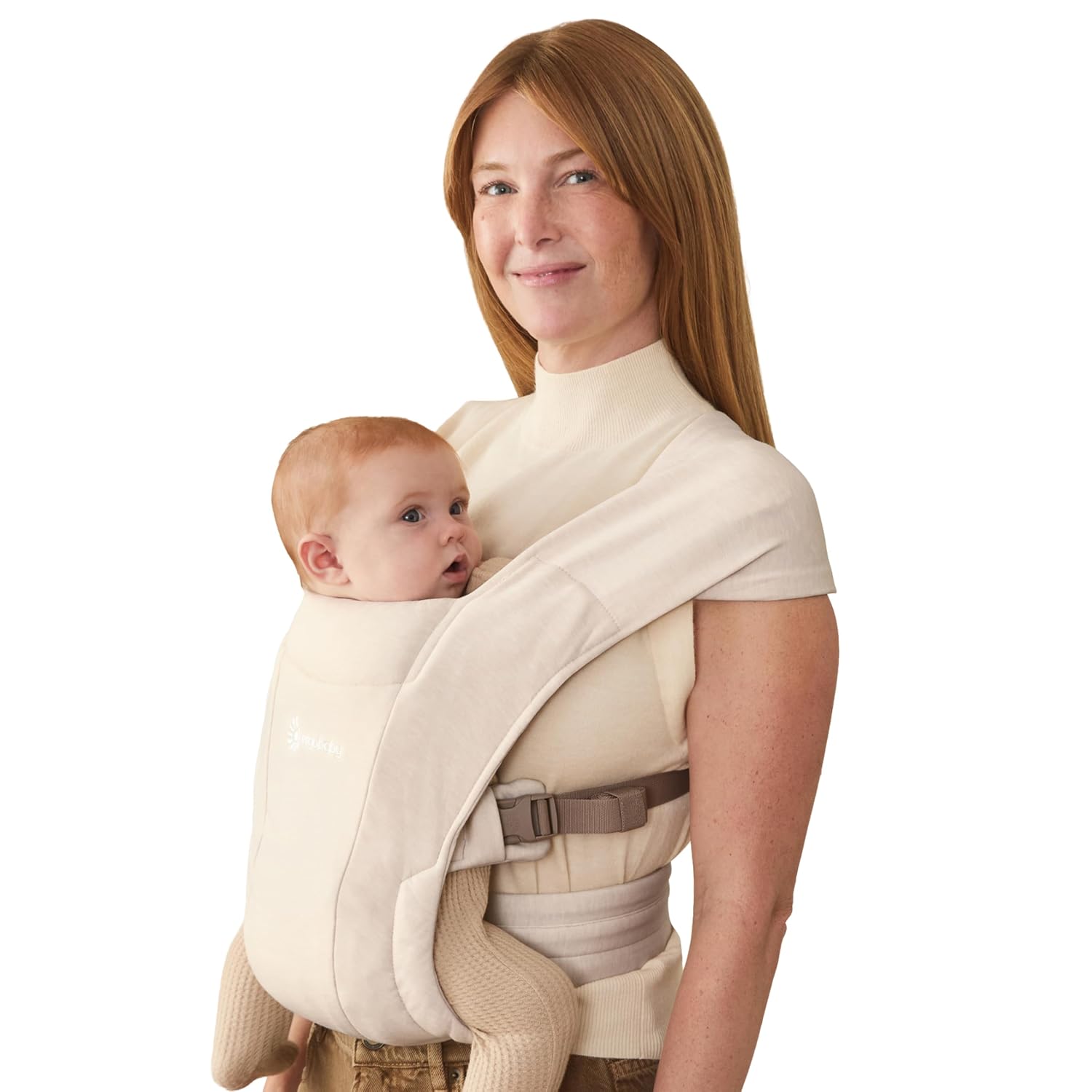 Ergobaby Embrace Newborn Baby Carrier for Infants 0-12 Months | Ergonomic 2-Position Infant Carrier with Head and Neck Support, Hip-Healthy Positioning, Fits 7-25 lbs, Cream
