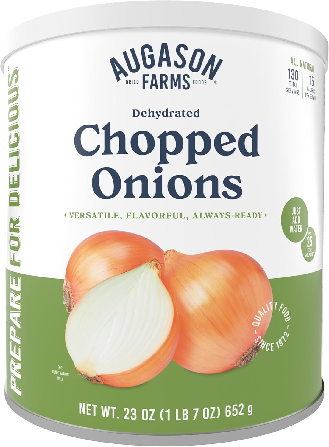 Augason Farms Dehydrated Chopped Onions #10 Can, 23 oz by Augason Farms