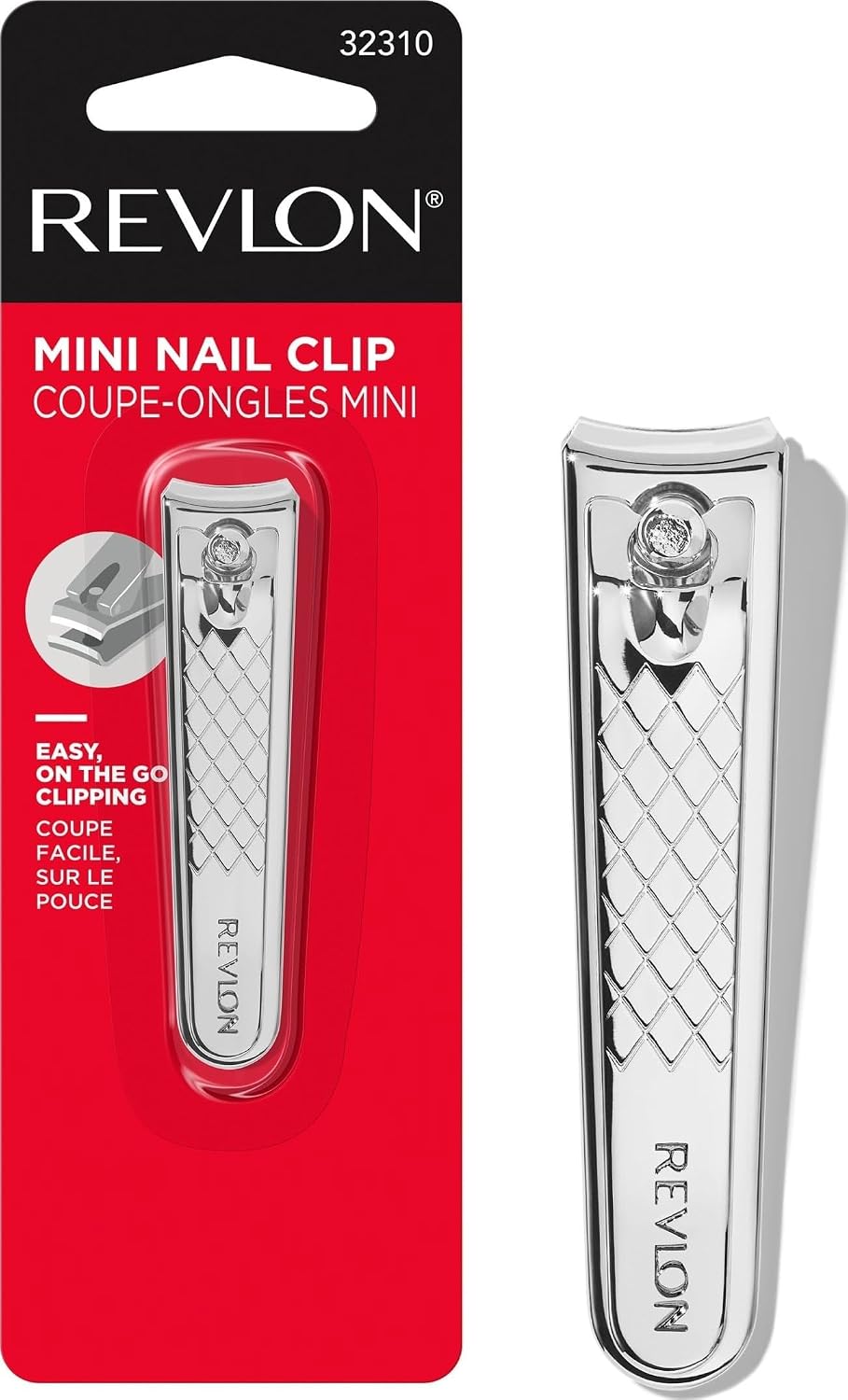 Revlon Compact Nail Clipper, Silver, 1 Count