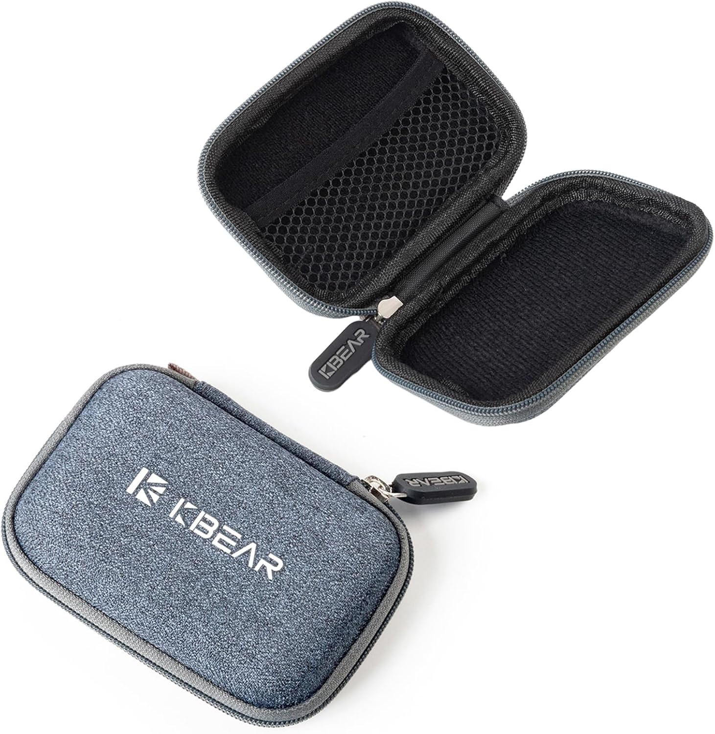 KBEAR Earphone Carrying Case -Portable Storage Box,Earpiece Accessory Bag,Resistant Heavy Pressure Shockproof Travel Electronics Organiser for Wireless Earbuds,In Ear Headphones