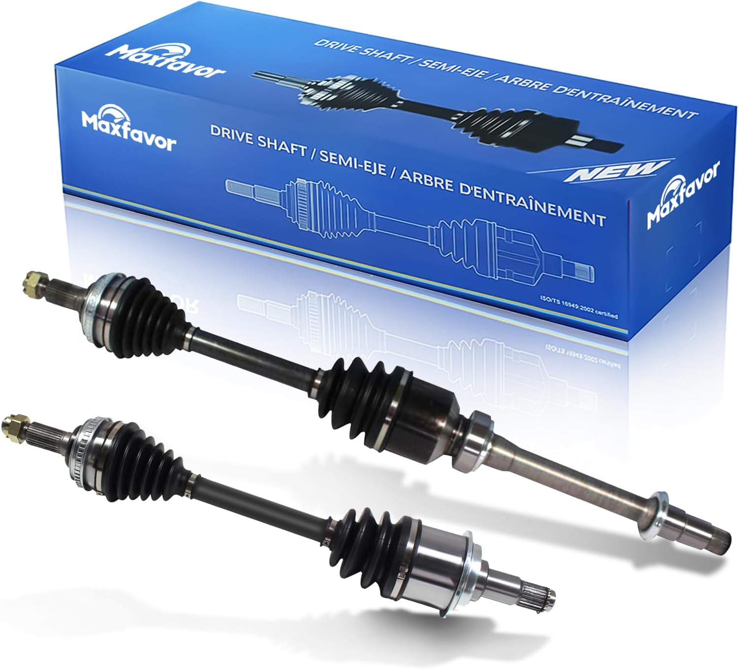 Front CV Axle Shaft Assembly Compatible with Toyota Camry 2002-2009 LE SE XLE, Solara 2004-2008 L4 2.4L, Highlander 2001-2007 FWD, Driver and Passenger Side