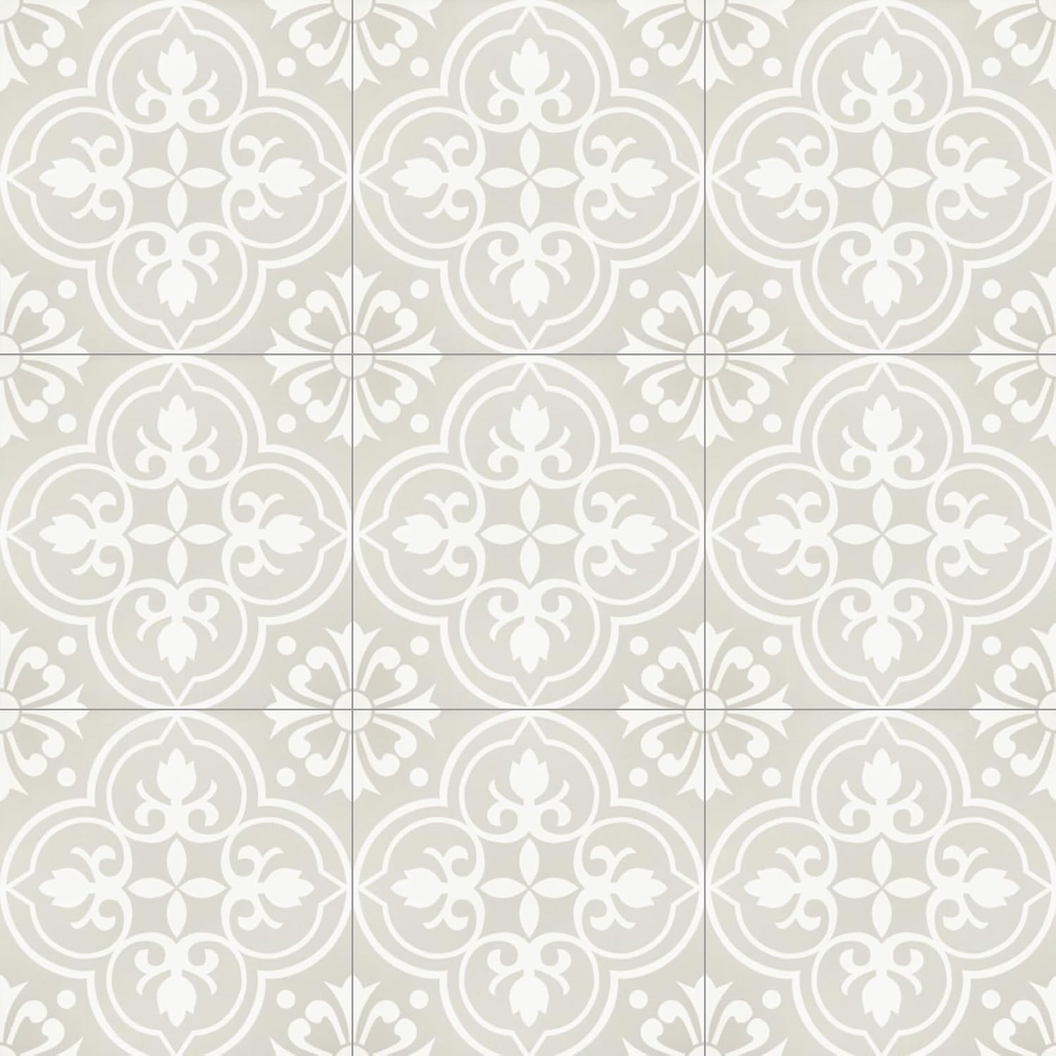 Peel and Stick Floor Tiles Self Adhesive Floor Tile, Vinyl Flooring Waterproof, Lino Flooring for Bathroom Kitchen Living Room DIY Grey 30x30cm 20pcs(11.8 x 11.8 inches)