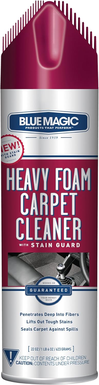 Blue Magic Heavy Foam Carpet Cleaner w/Stain Guard - 22 Ounce