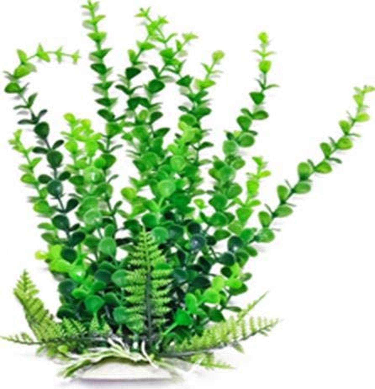 Aquatop Aquatic Supplies PD-BH32 003593 Elodea Aquarium Plant with Weighted Base, Green, 9"(Artificial Plant)