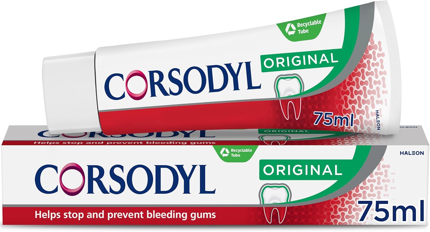 Corsodyl Toothpaste Original, Daily Gum Care, 75ml