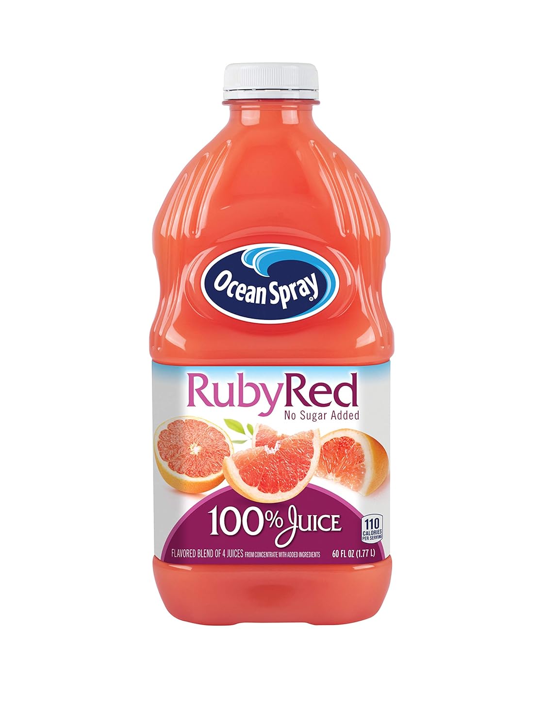 Ocean Spray 100% Juice, Ruby Red Grapefruit, 60 Ounce Bottle (Packaging May Vary)