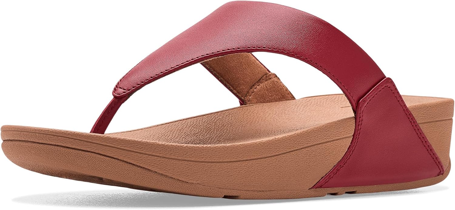 Fitflop Lulu Leather Toepost Womens Platform Sandals in White