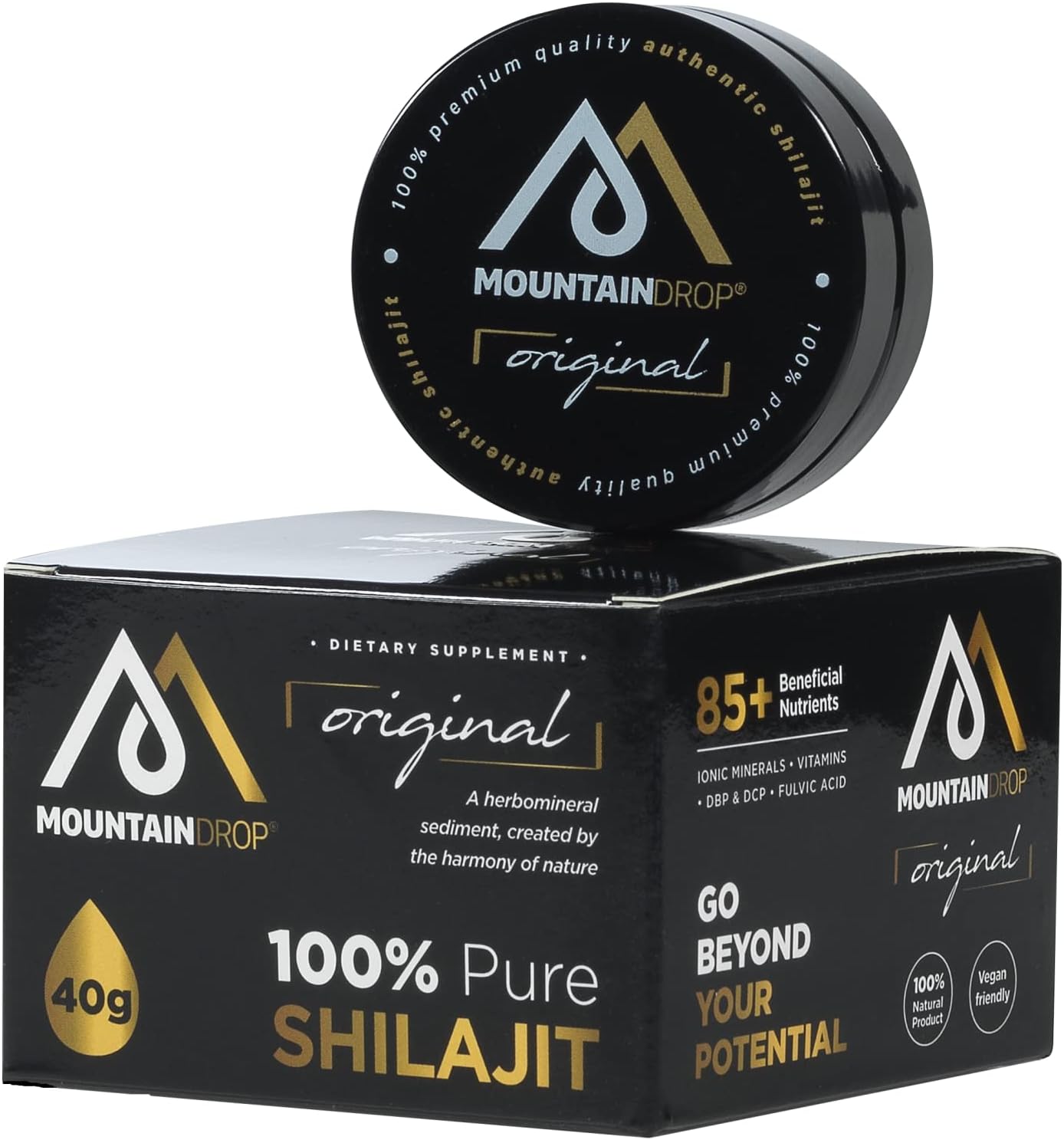SHILAJIT, 40g (3-5 Month Supply), Natural and Pure Shilajit Resin. Hand-harvested and Handcrafted in a Protective Violet Glass jar, Ayurveda Supplement for Wellbeing, EU Tested