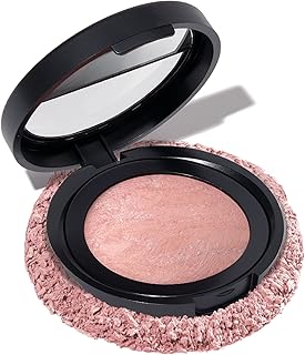 LAURA GELLER NEW YORK Baked Blush-n-Brighten Marbleized Blush - Ethereal Rose - Creamy Lightweight - Natural Finish