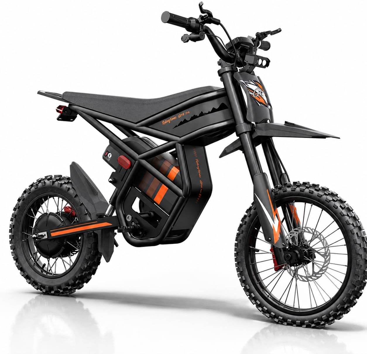 GT54 PRO /GT54 Electric Dirt Bike for Teens, 60V 25AH 40MPH // 48V 27AH 37MPH Ebike with 14"/12" Motorcycle Tire, 3000W/2000W Dual Hydraulic Brakes Mountain Off-Road Dirtbike for Ages 13+