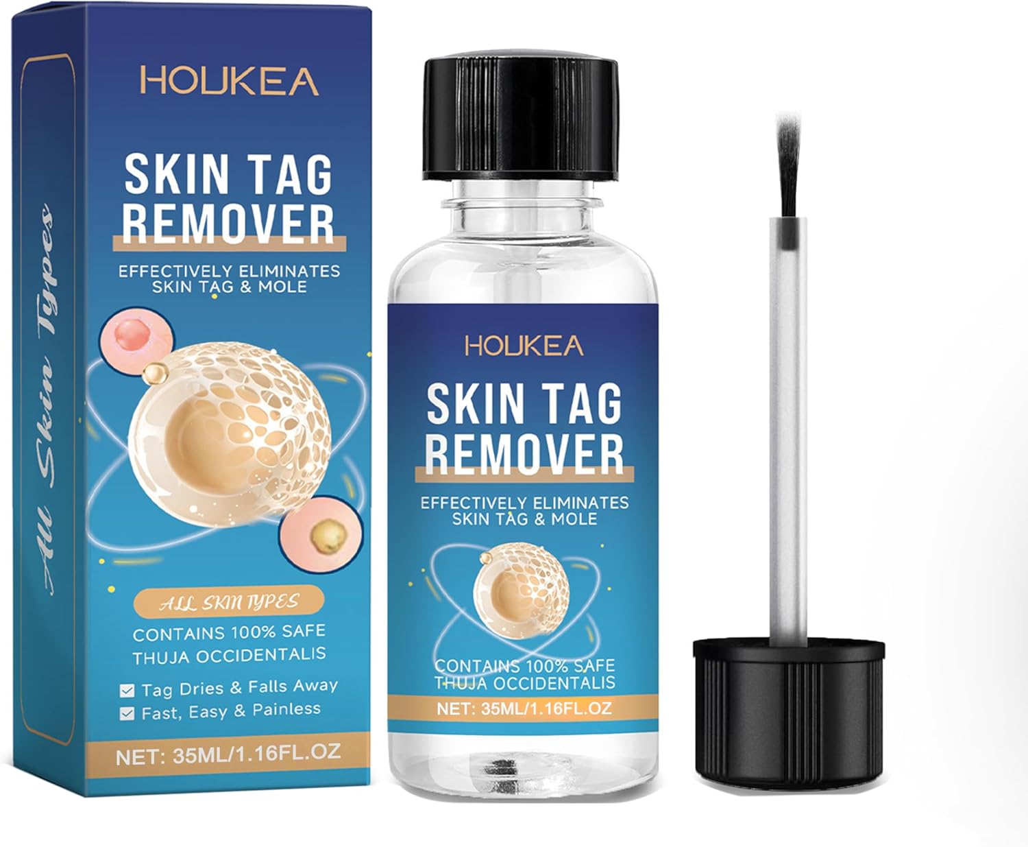 Wart Remover 35ML, Skin Tag Removal for Hands and Body, Fast-Acting for Warts, Suitable for All Skin Types