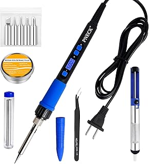 Soldering Iron Kit, 80W, LCD Display, Adjustable Temperature 356°F -932°F，Blue