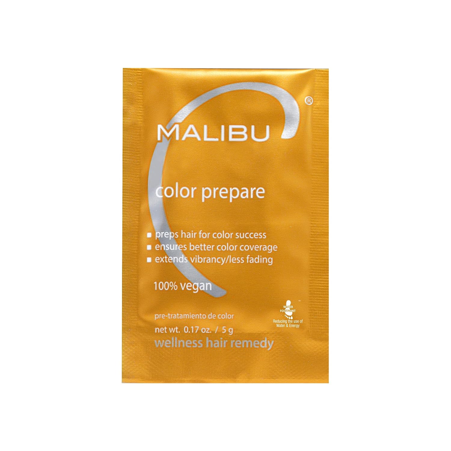Malibu C Color Prepare Wellness Remedy (1 Packet) - Enhances Hair Color Vibrancy, Prevents Discoloration & Cares for Color Treated Hair