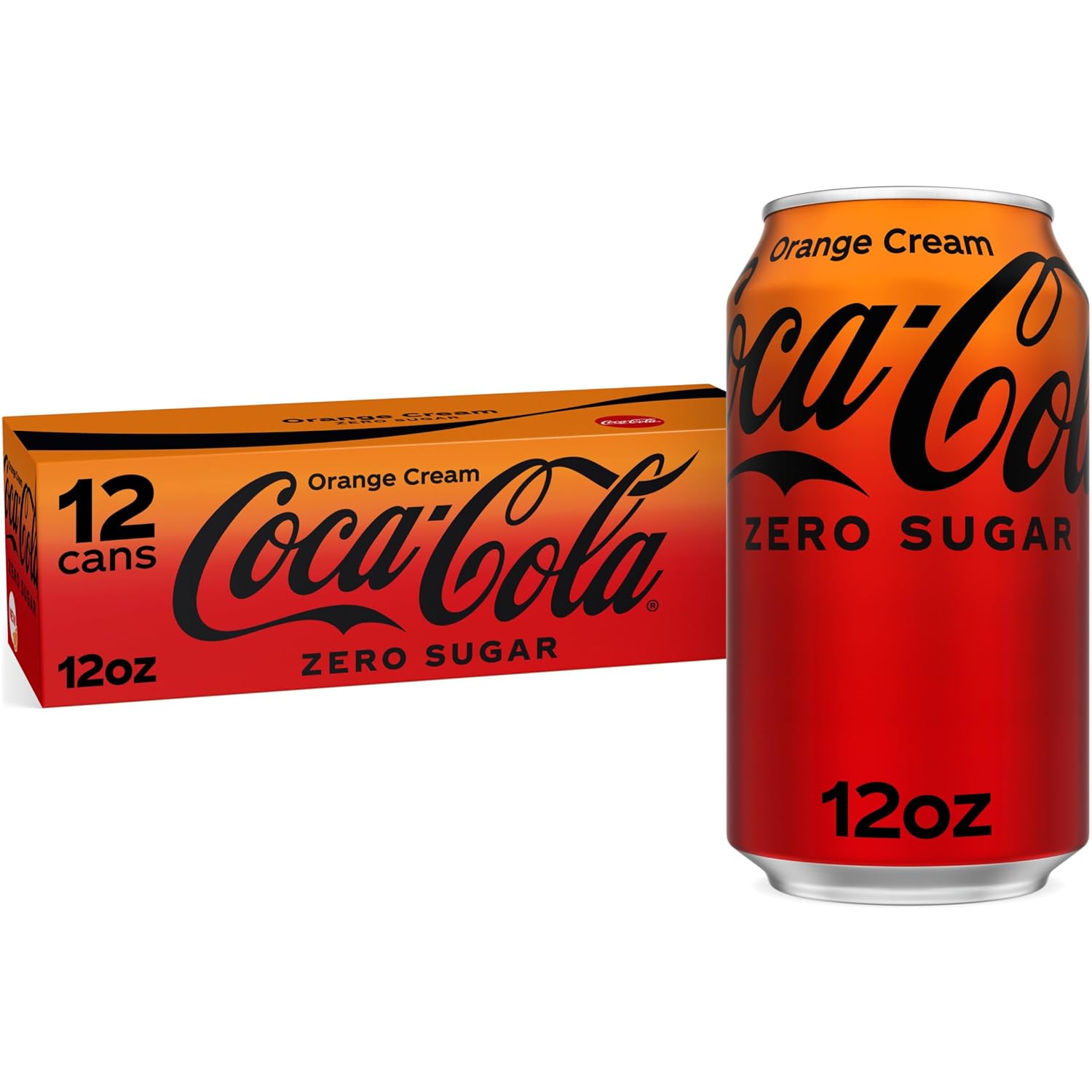 Coke Orange Cream 12oz 12pk Zero Sugar